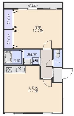 改修後Cタイプの間取り