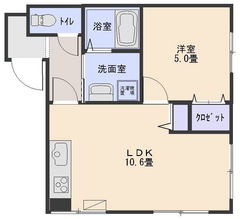 42平米1LDK305号室（契約済）の画像