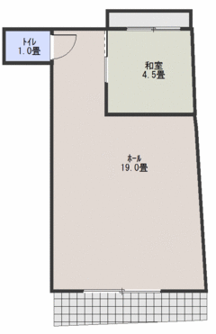 １階北側貸店舗間取り図